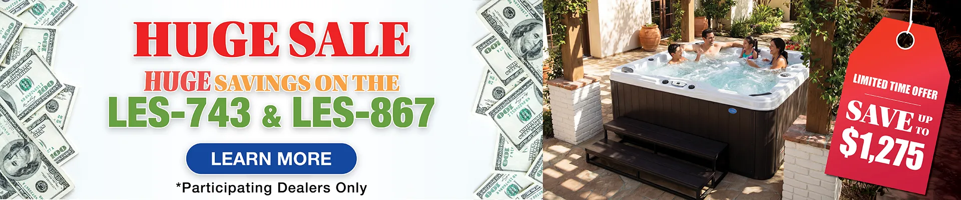 Calspas hot tub being used in a family setting - Ocala